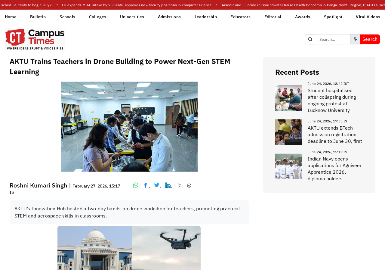 Campus Times — AKTU Drone Teacher Training article screenshot
